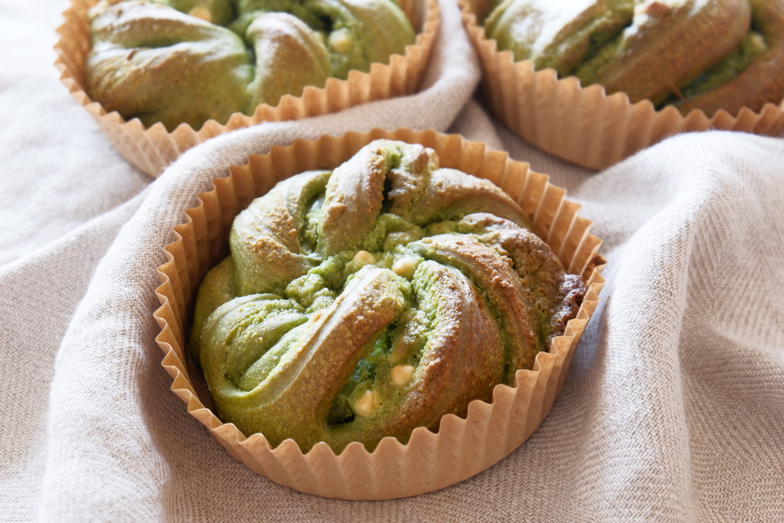 【2025.11単発レッスン】抹茶とホワイトチョコのねじりリングパンのご案内